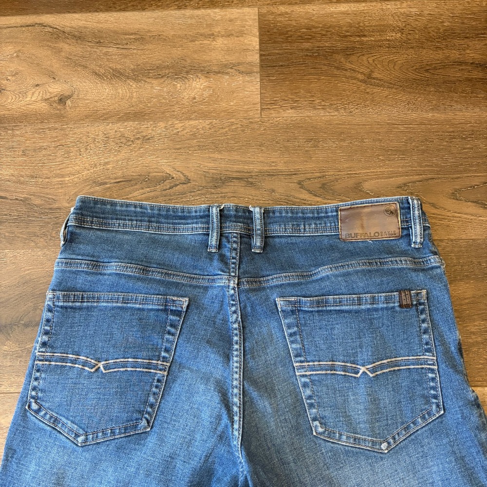 Buffalo David Bitton Jackson Straight Leg Jeans Mens 36x32 Blue Denim Casual